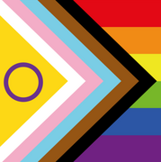 Progress Pride – an umbrella flag for anyone in the LGBTQIA+ community.
